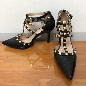 BCBGeneration Studded Strap Pumps